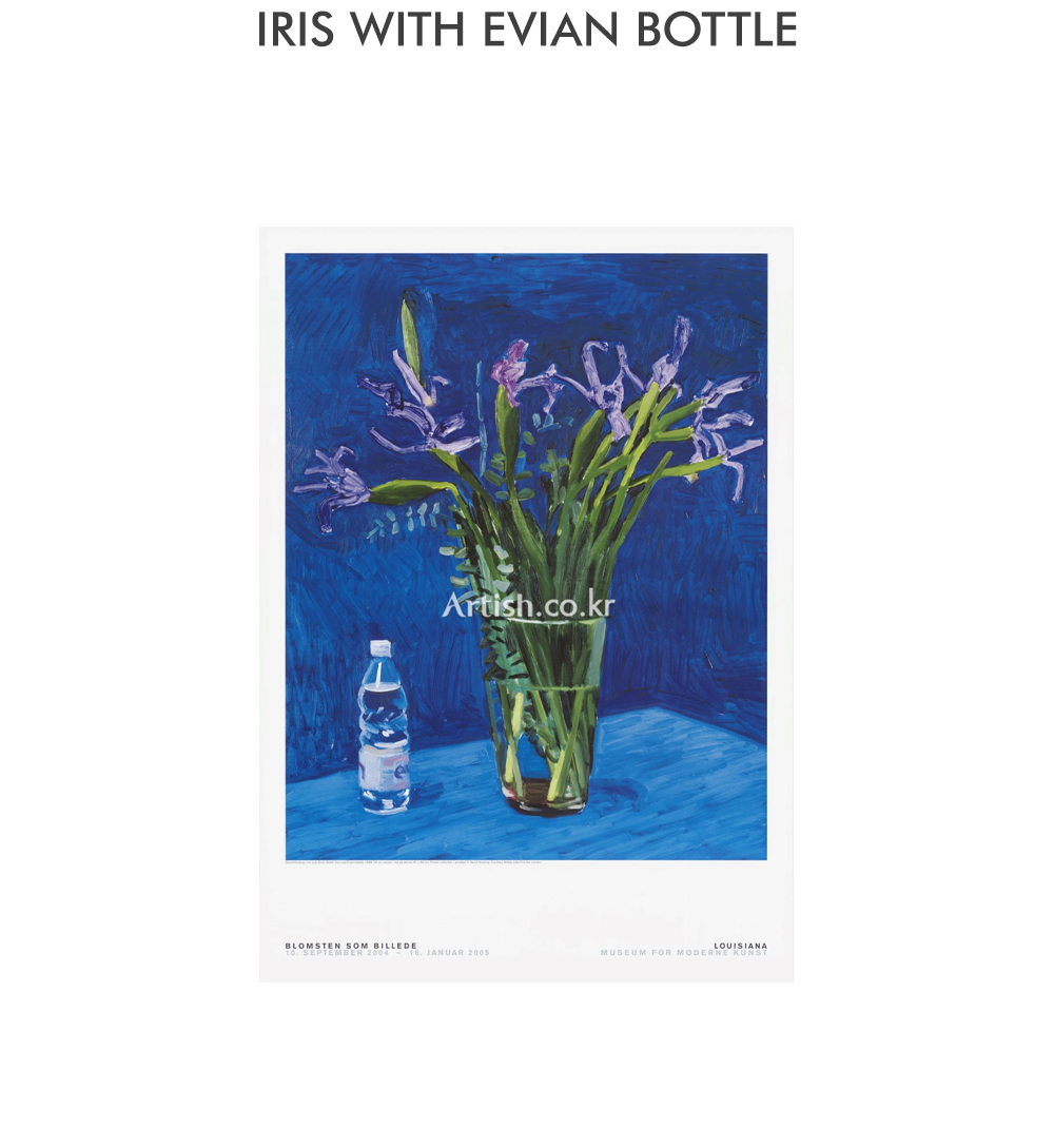 額装品/Iris With Evian Bottle/デビット ホックニー FRAME] IRIS WITH EVIAN BOTTLE | Artish